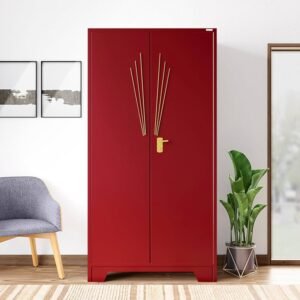 Centurion 2 Door Steel Almirah - Finish Color Burgundy