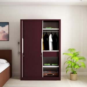 Slide N Store Pro Plus Wardrobe Finish Color Textured Shell Wine Red